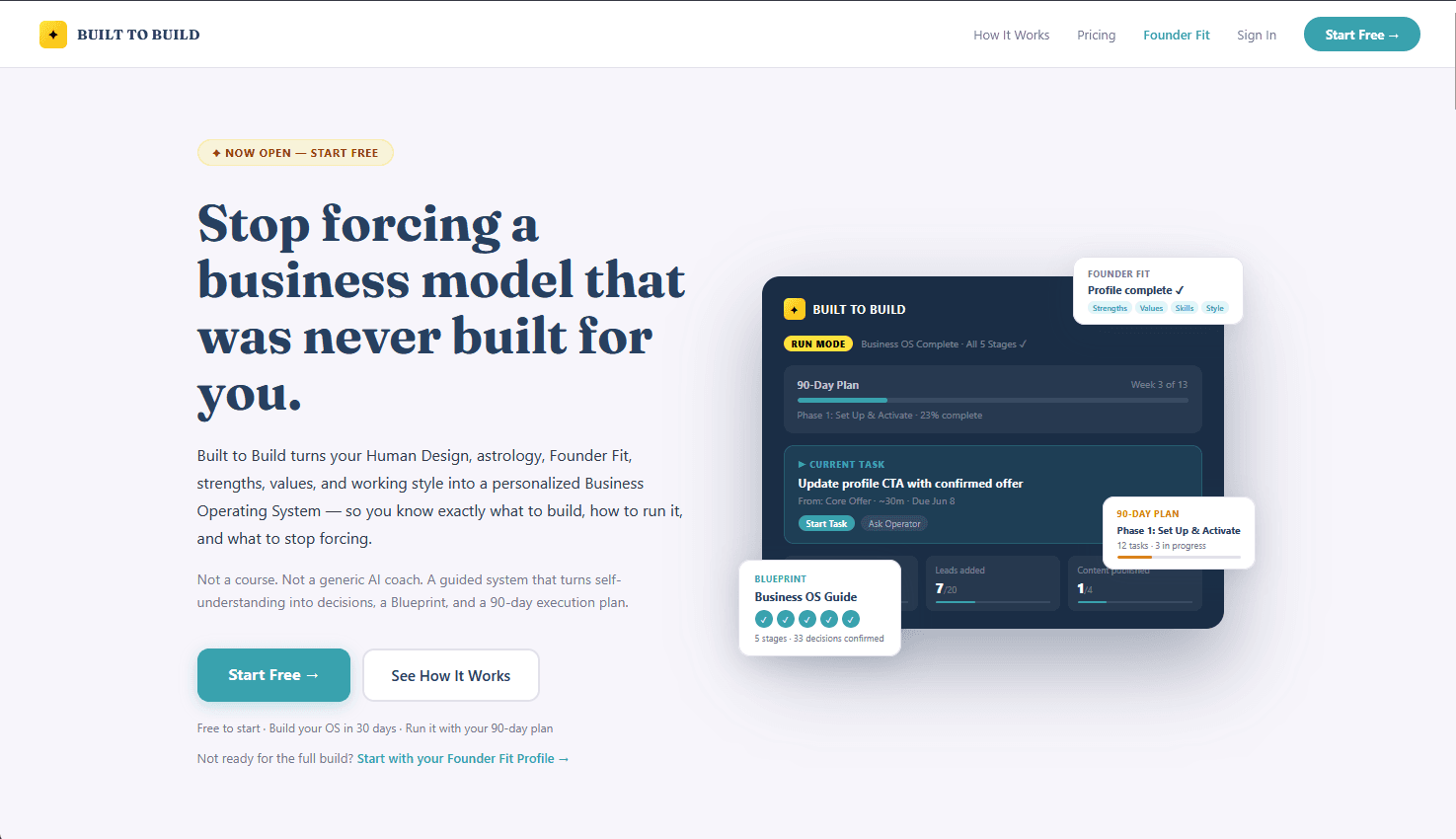 Screenshot of Built to Build
